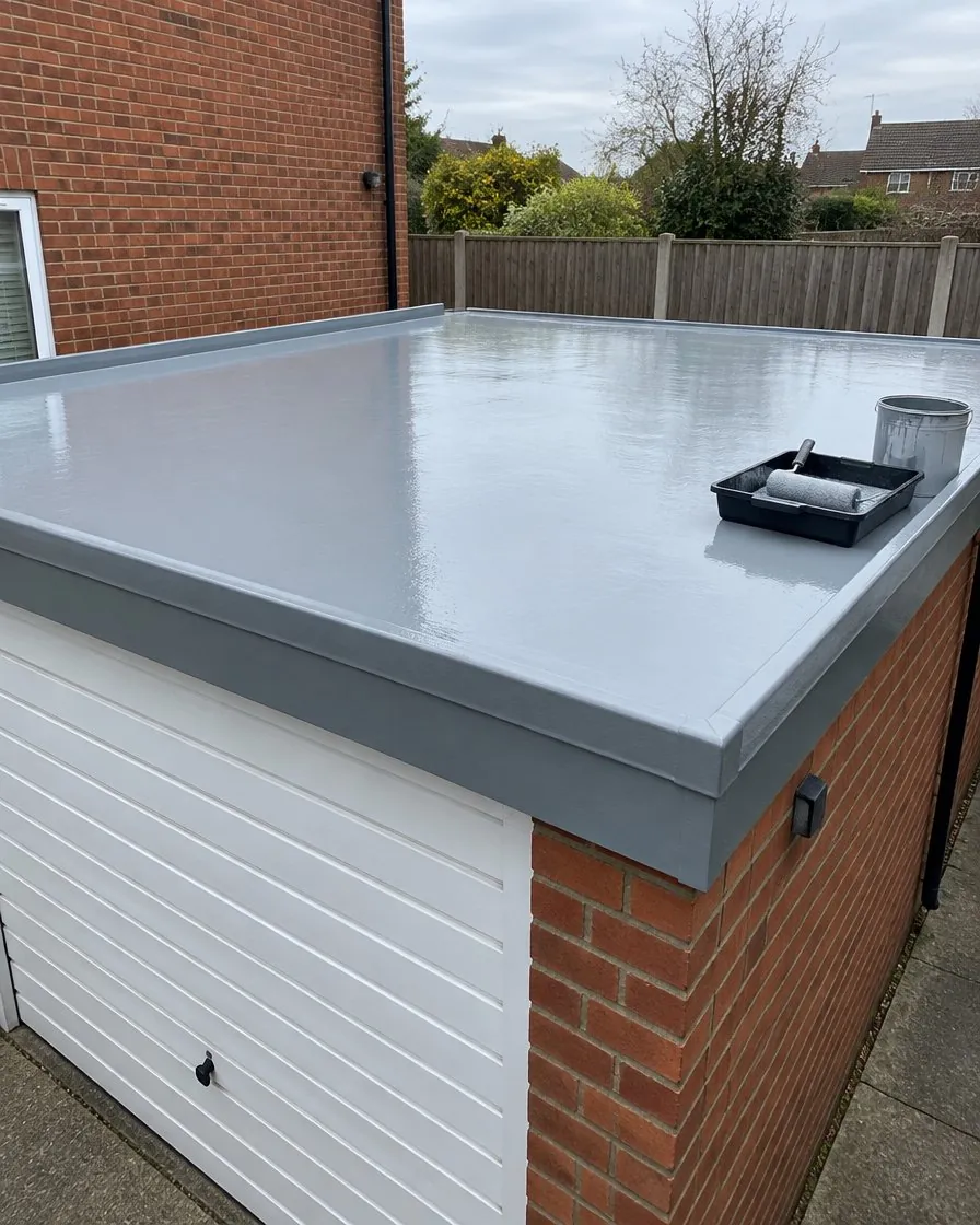 Garage roof replacement in Tintagel