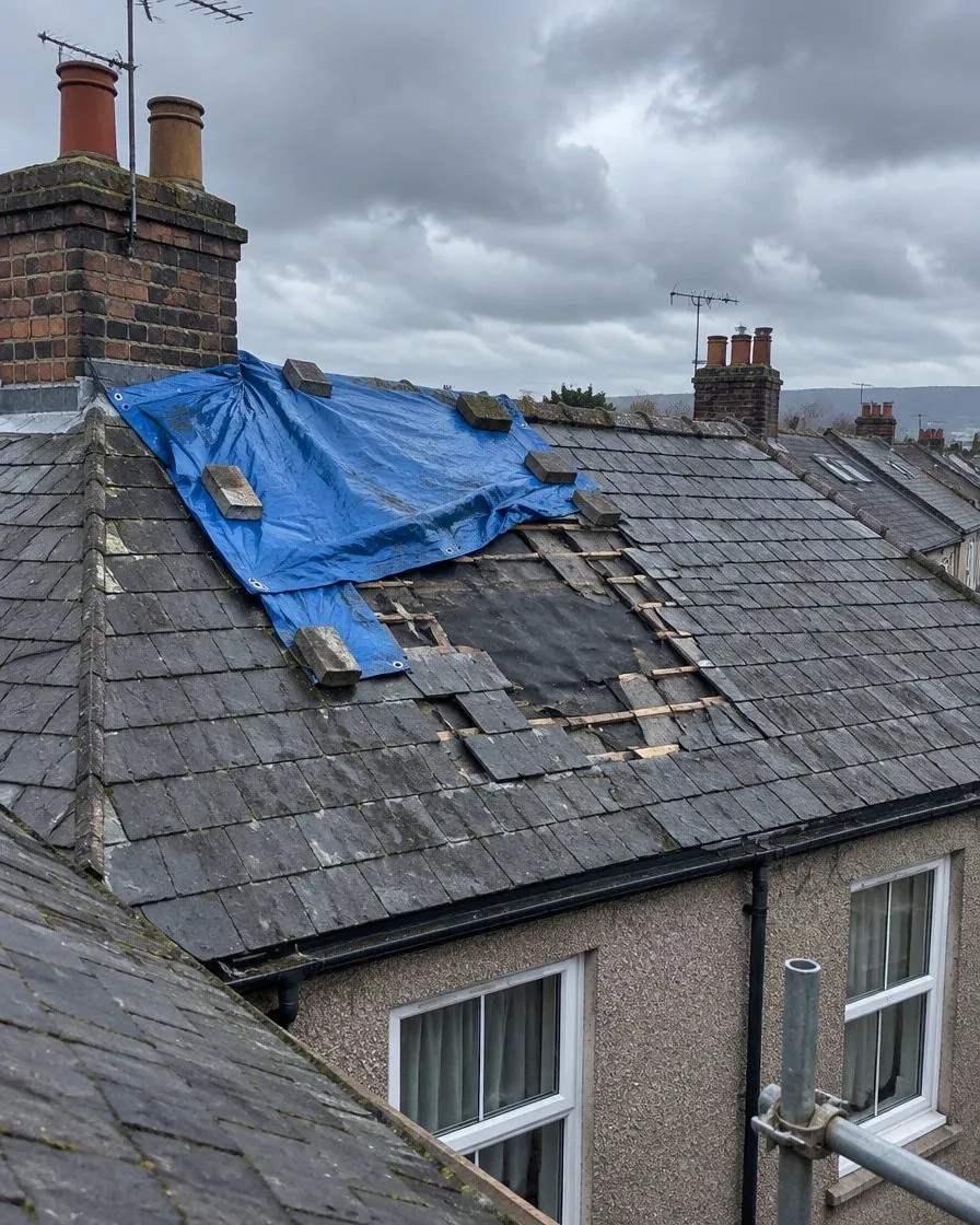 Storm damage and insurance work in Tintagel